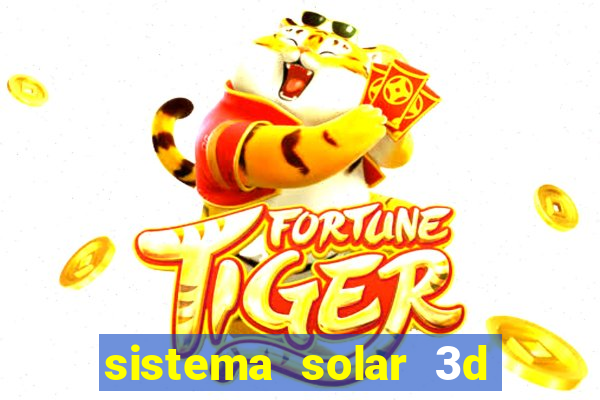 sistema solar 3d em movimento
