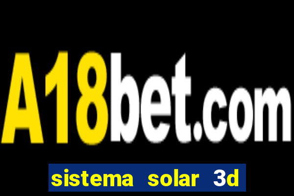 sistema solar 3d em movimento
